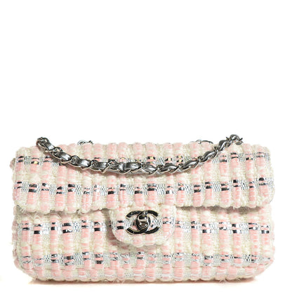 Chanel Boucle Small Single Flap Pink 1 of 9