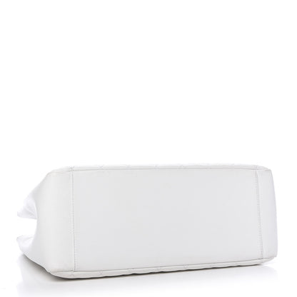 Chanel Caviar Quilted Grand Shopping Tote GST White 4 of 9
