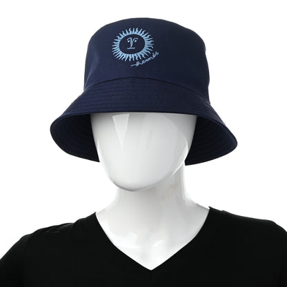 Hermes Cotton Gene Sunshine Bucket Hat 56 Marine 2 of 10