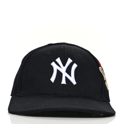 Gucci X MLB Cotton NY Yankees Baseball Hat 57-61 Black 2 of 9