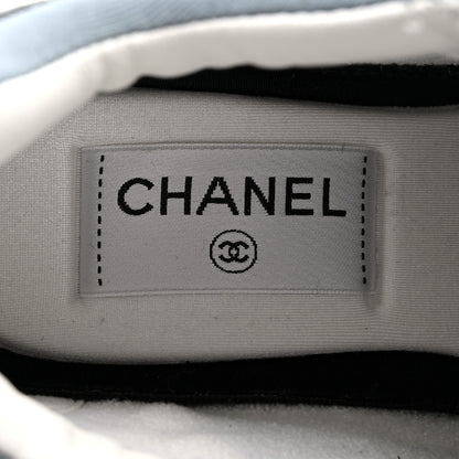 Chanel Fabric Suede Calfskin Quilted CC Sneakers 35 Dark Grey 7 of 11