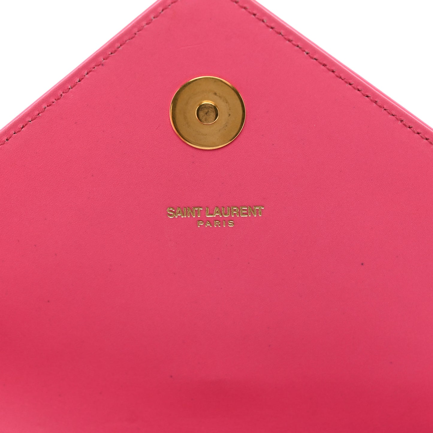 Calfskin Monogram Chevron Shoulder Bag Fuchsia