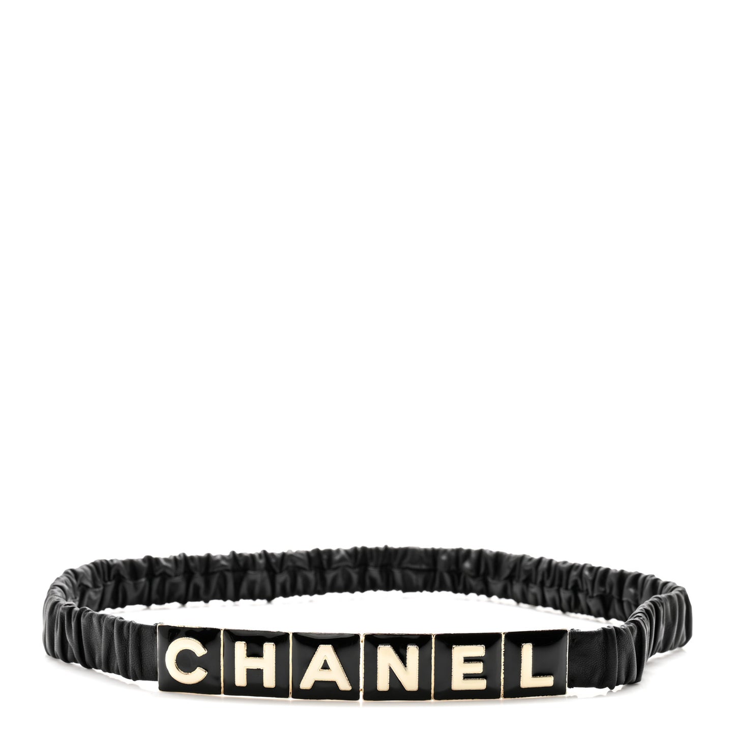 Lambskin Belt 85 34 Black White