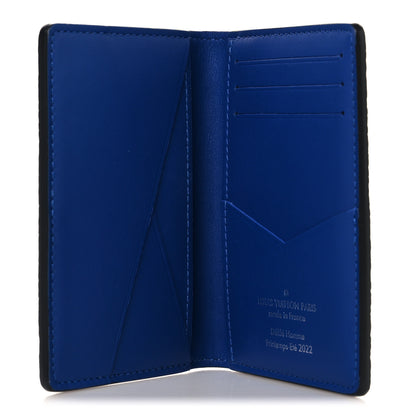 Louis Vuitton Taurillon Illusion Pocket Organizer Bleu Rose 5 of 6