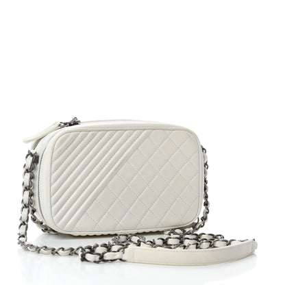 Chanel Lambskin Small Coco Boy Camera Case White 3 of 13