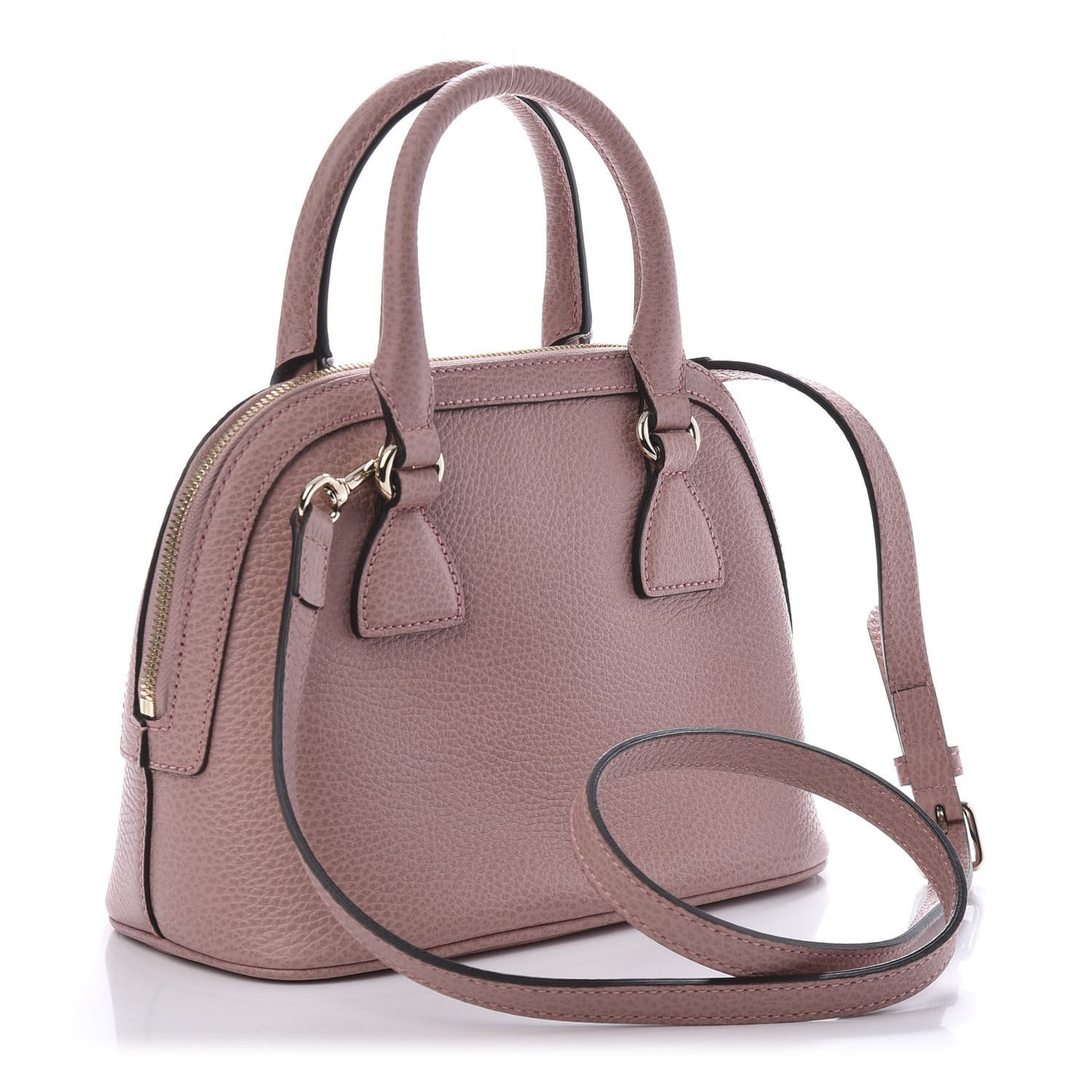 Dollar Calfskin Small GG Charm Dome Bag Soft Pink