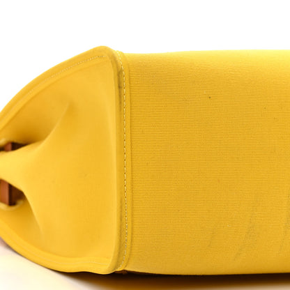 Hermes Vache Hunter Toile Officier Herbag Zip PM 31 PM Natural Jaune De Naples 18 of 29