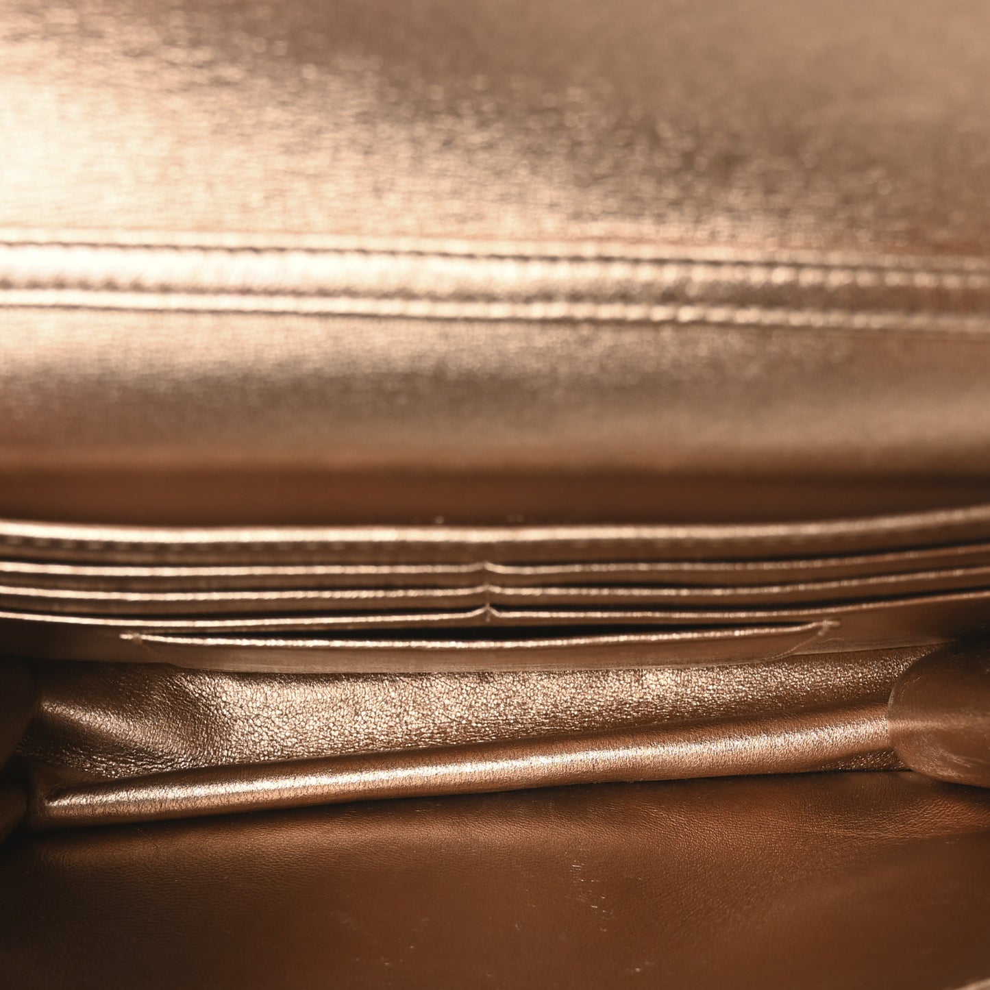 Metallic Lambskin Cannage Miss Dior Promenade Pouch Gold