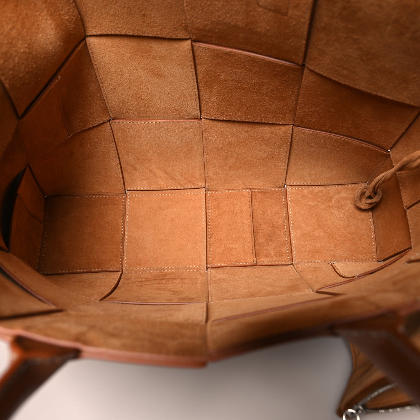 Nappa Maxi Intrecciato Mens Arco Tote Wood