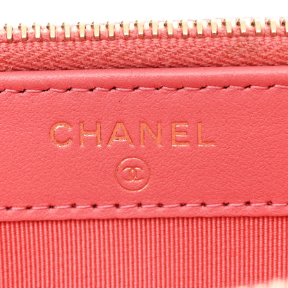 Chanel Iridescent Caviar Quilted Small Clutch With Chain Pink 8 of 13