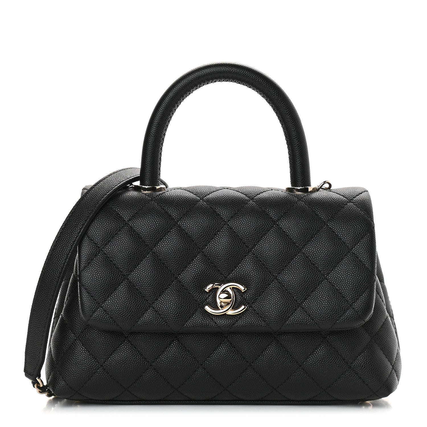 Chanel Caviar Quilted Mini Coco Handle Flap Black 1 of 9