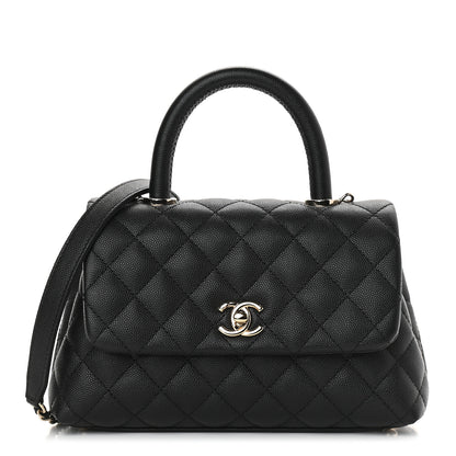 Chanel Caviar Quilted Mini Coco Handle Flap Black 1 of 9