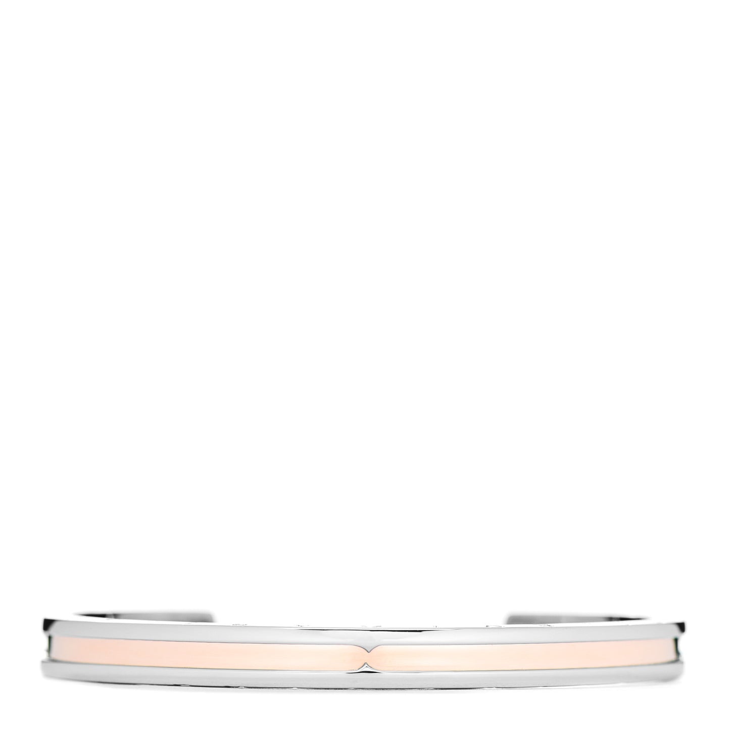 18K Rose Gold Stainless Steel B.Zero1 Cuff Bracelet SM