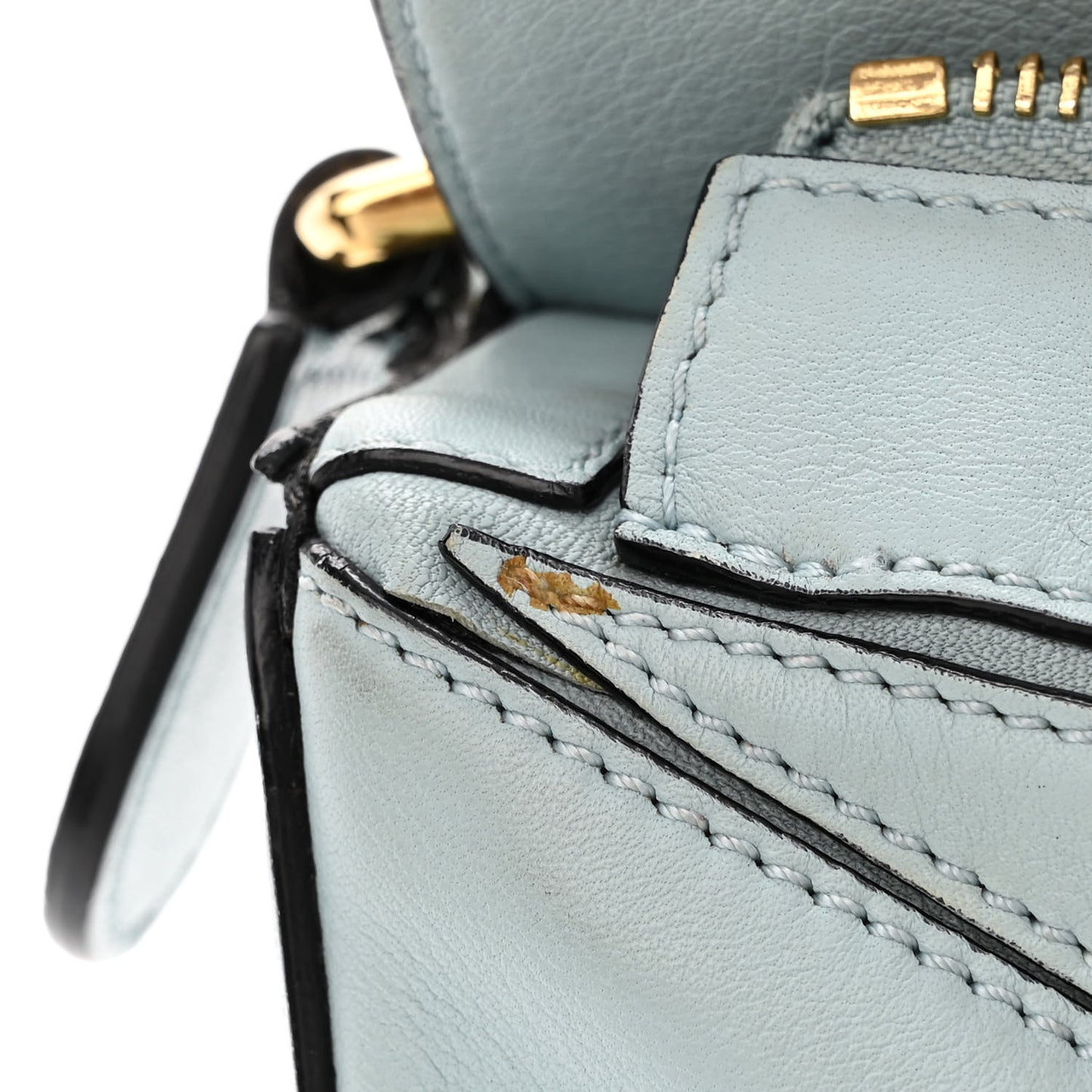 Calfskin Small Puzzle Bag Light Blue