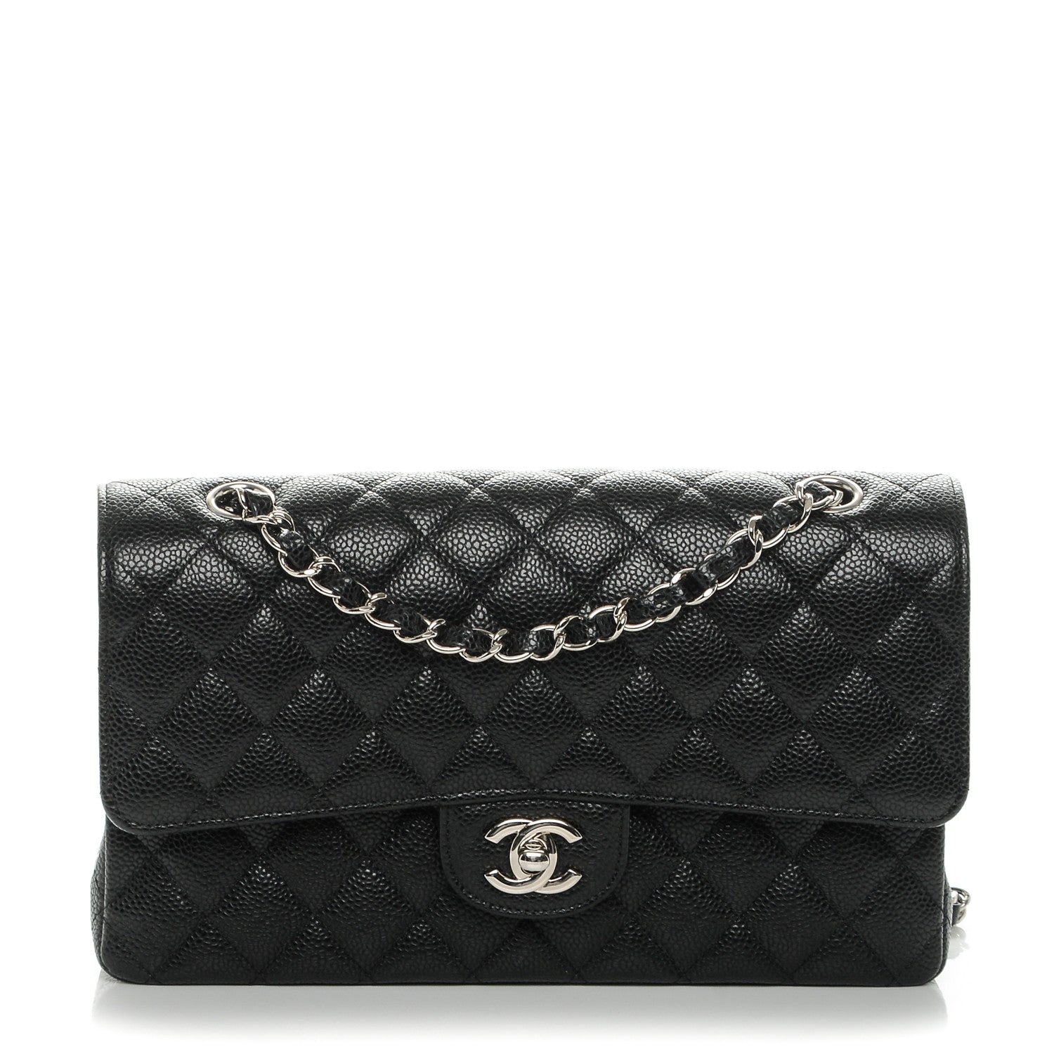 Chanel Caviar Quilted Medium Double Flap Black 1 of 7