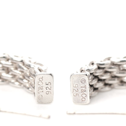 Tiffany Sterling Silver Narrow Somerset Hoop Earrings 4 of 5