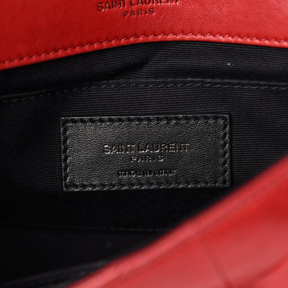 Saint Laurent Lambskin Patchwork Monogram Small Jamie Red 6 of 22