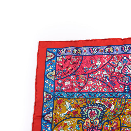 Hermes Silk Au Pays Des Oiseaux Fleurs Scarf 90 5 of 5