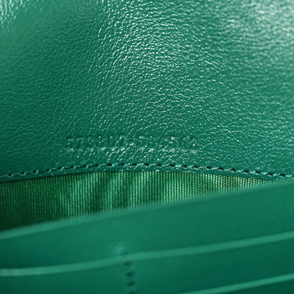 Gucci Azalea Calfskin Enamel Matelasse Diagonal Torchon GG Marmont Chain Wallet New Shamrock Emerald 7 of 10