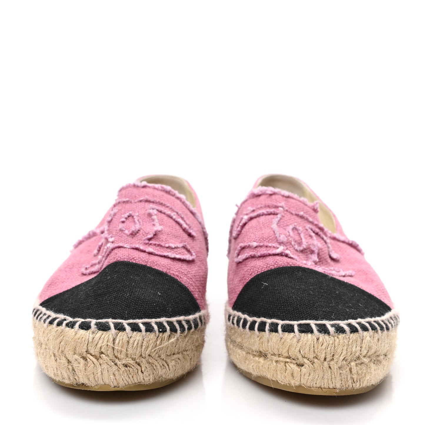 Linen CC Espadrilles 41 Pink Black