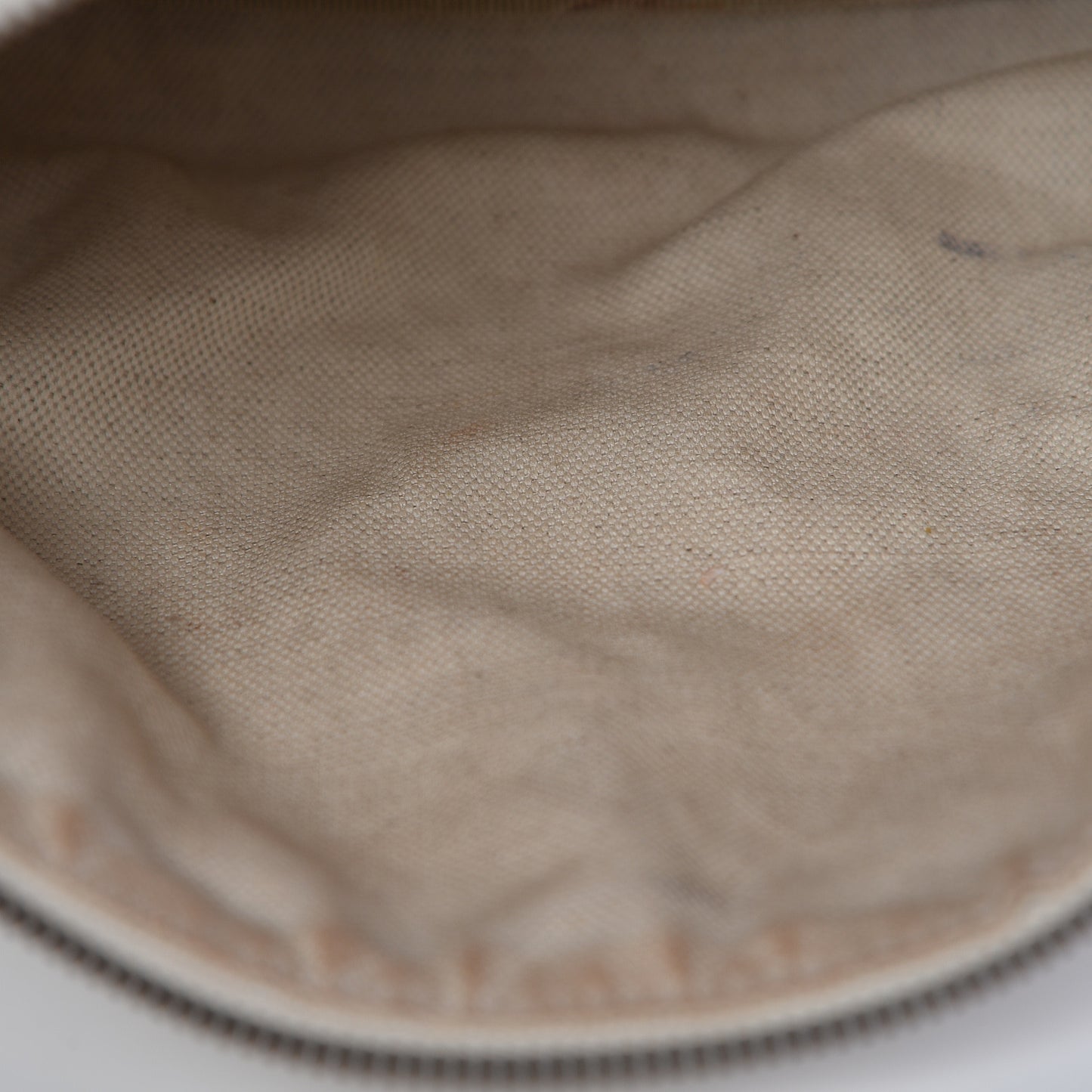 Grained Calfskin Logo Belt Bag White