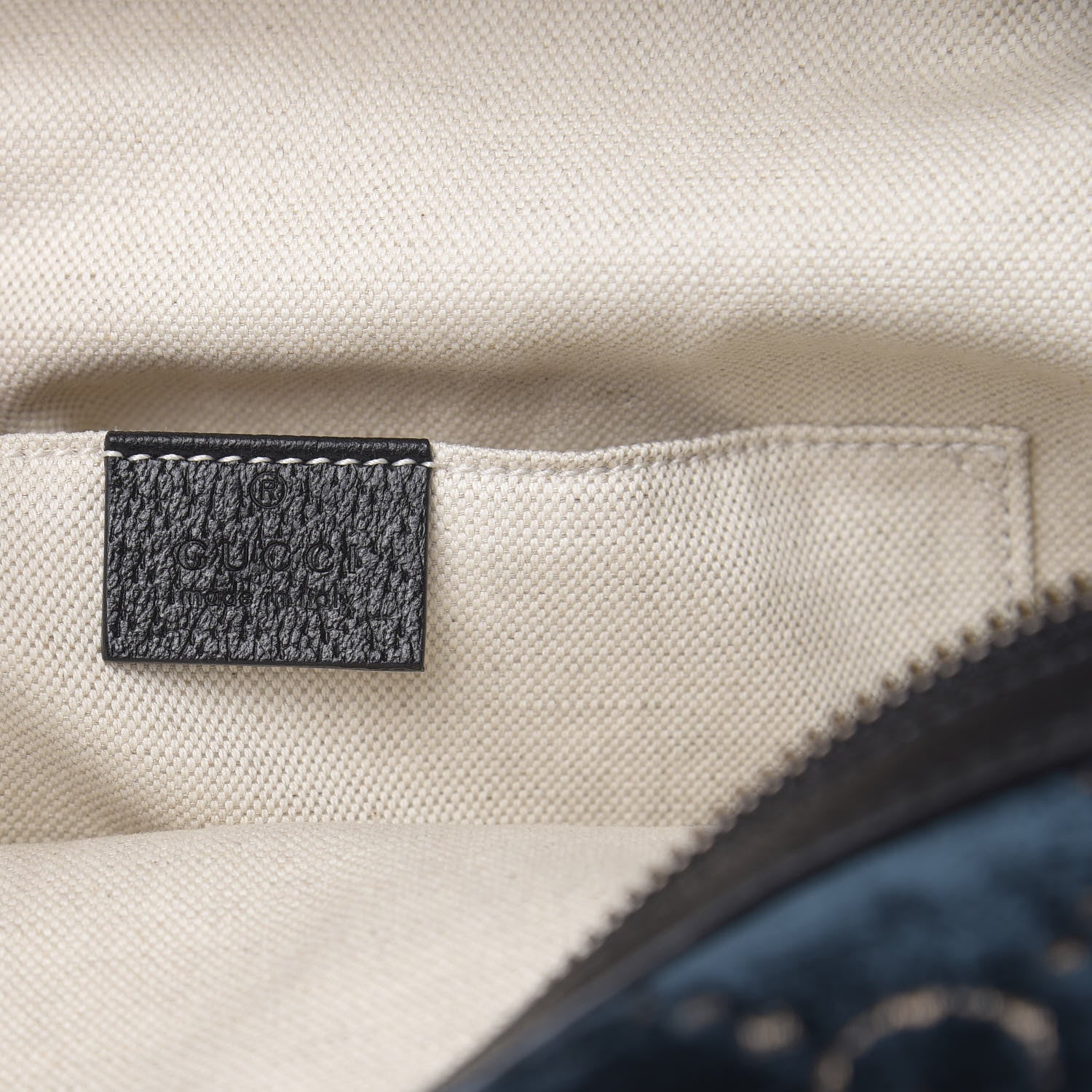 Gucci Velvet GG Monogram Textured Calfskin Web Small Double Buckle Backpack Blue Beige Black 5 of 9