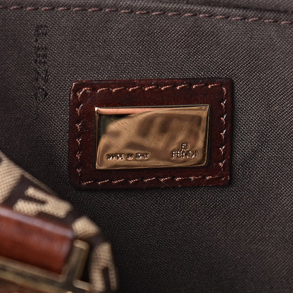 Fendi Zucchino Vitello Small Boston Mogano Panna Bruciato 6 of 9