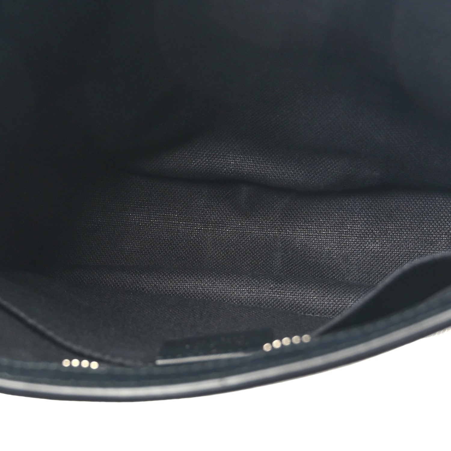 Gucci GG Supreme Monogram Selleria Calfskin Web New Web Cosmetic Case Black 5 of 7