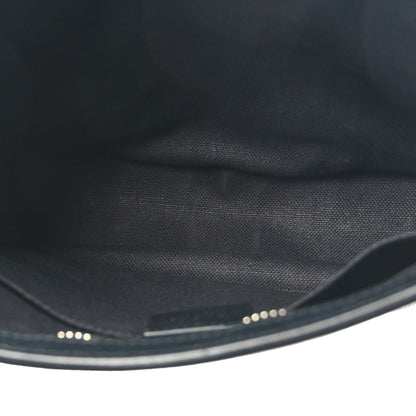 Gucci GG Supreme Monogram Selleria Calfskin Web New Web Cosmetic Case Black 5 of 7