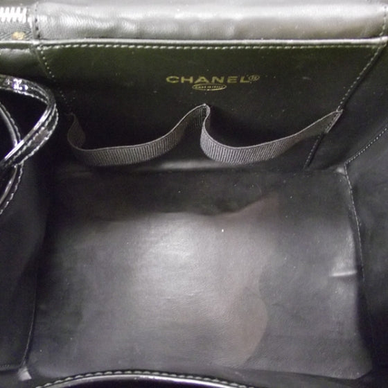 Chanel Patent Vanity Cosmetic Case Black 7 of 11
