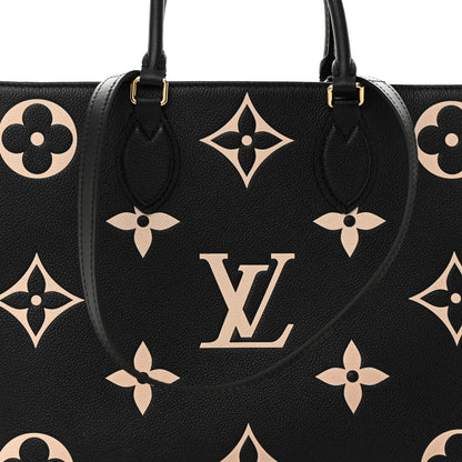 Louis Vuitton Empreinte Monogram Giant Onthego MM Black Beige 8 of 15