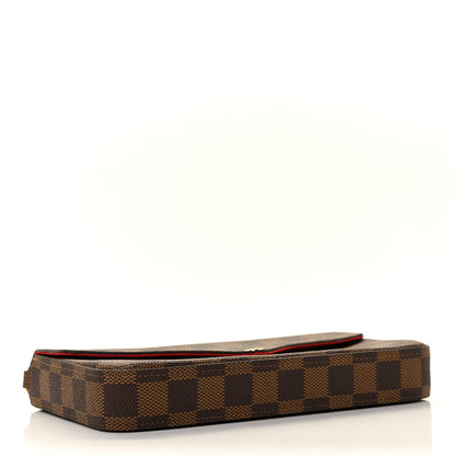 Louis Vuitton Damier Ebene Pochette Felicie Chain Wallet 5 of 11