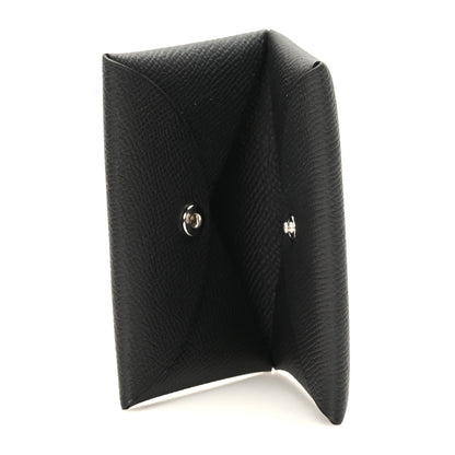 Hermes Epsom Calvi Card Case Black 5 of 10
