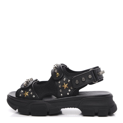 Gucci Technical Studded Canvas Calfskincandals 7 Black 1 of 8