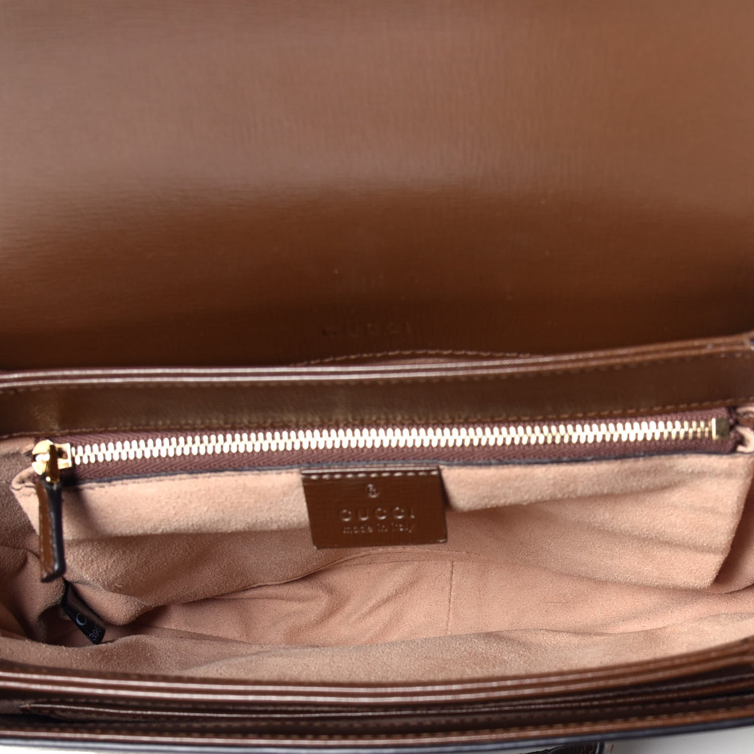 Gucci GG Supreme Monogram Horsebit 1955 Shoulder Bag Beige Brown Sugar 5 of 9