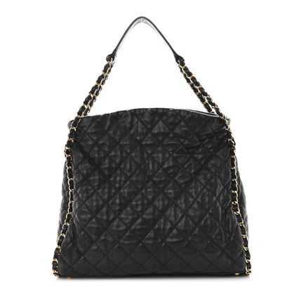 Chanel Calfskin Quilted Large Chain Me Hobo Black 1 of 9