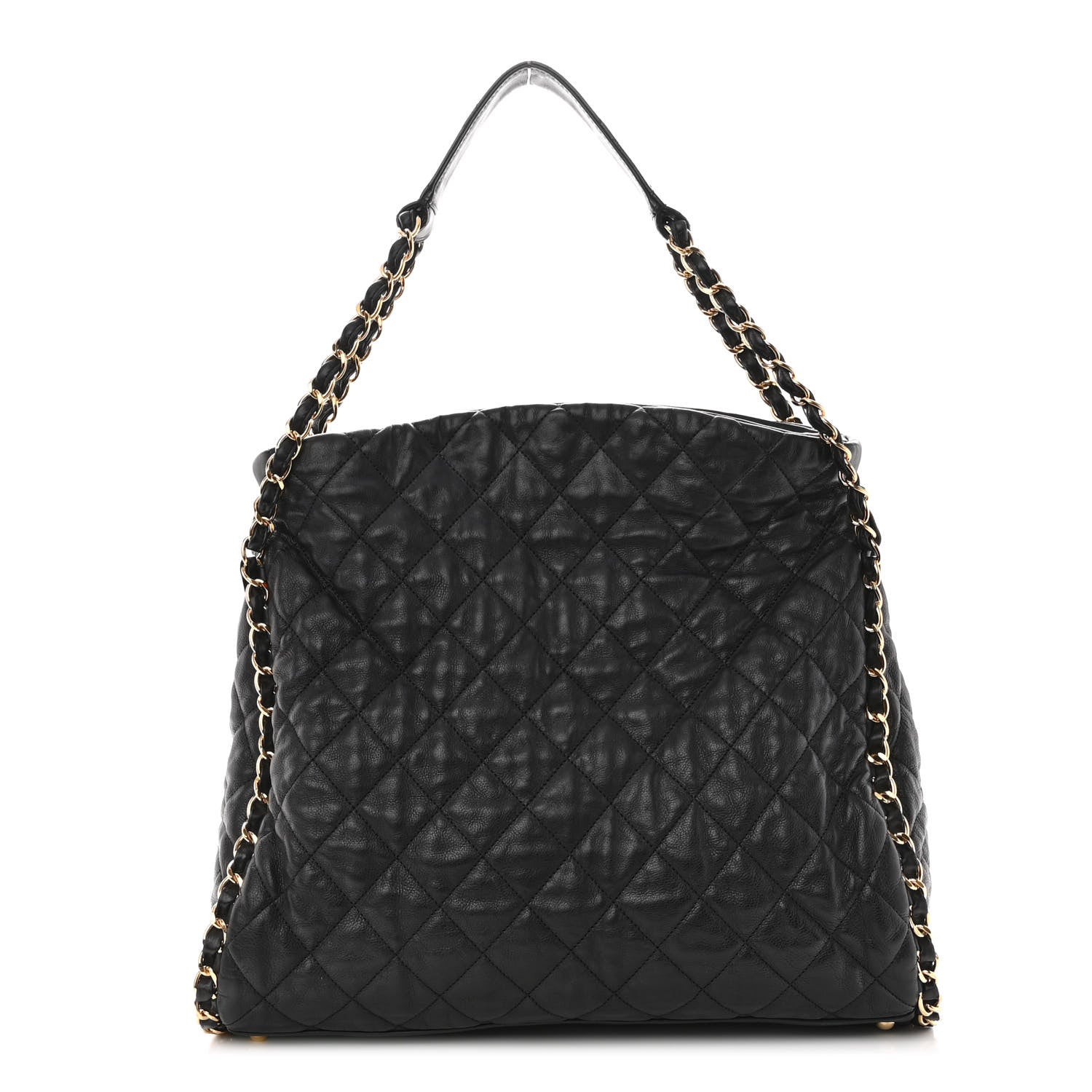 Chanel Calfskin Quilted Large Chain Me Hobo Black 1 of 9