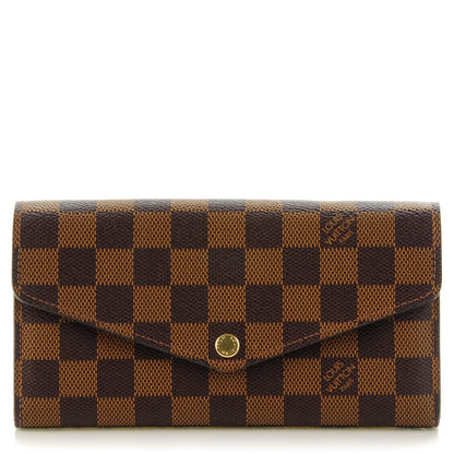 Louis Vuitton Damier Ebene Sarah Wallet NM 1 of 7