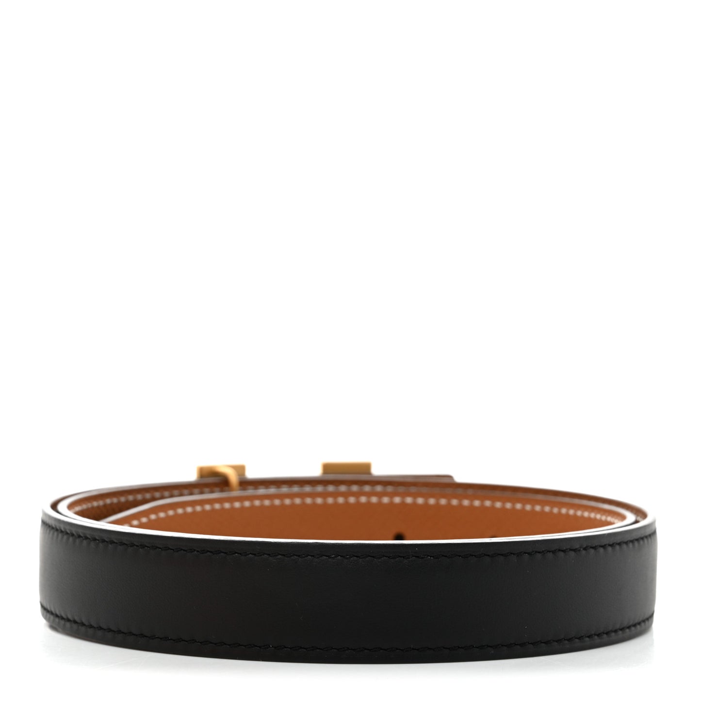 Swift Epsom 24mm Mini Constance H Belt 75 Black Gold