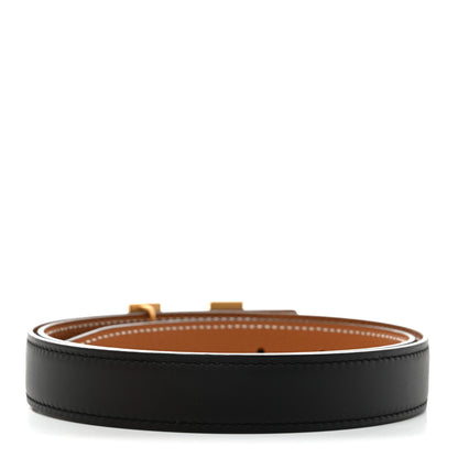 Hermes Swift Epsom 24mm Mini Constance H Belt 75 Black Gold 3 of 10
