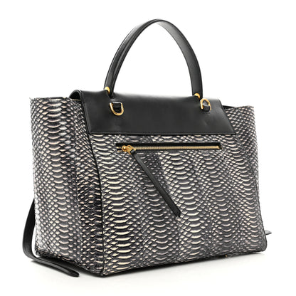 Celine Watersnake Mini Belt Bag White Black 3 of 11