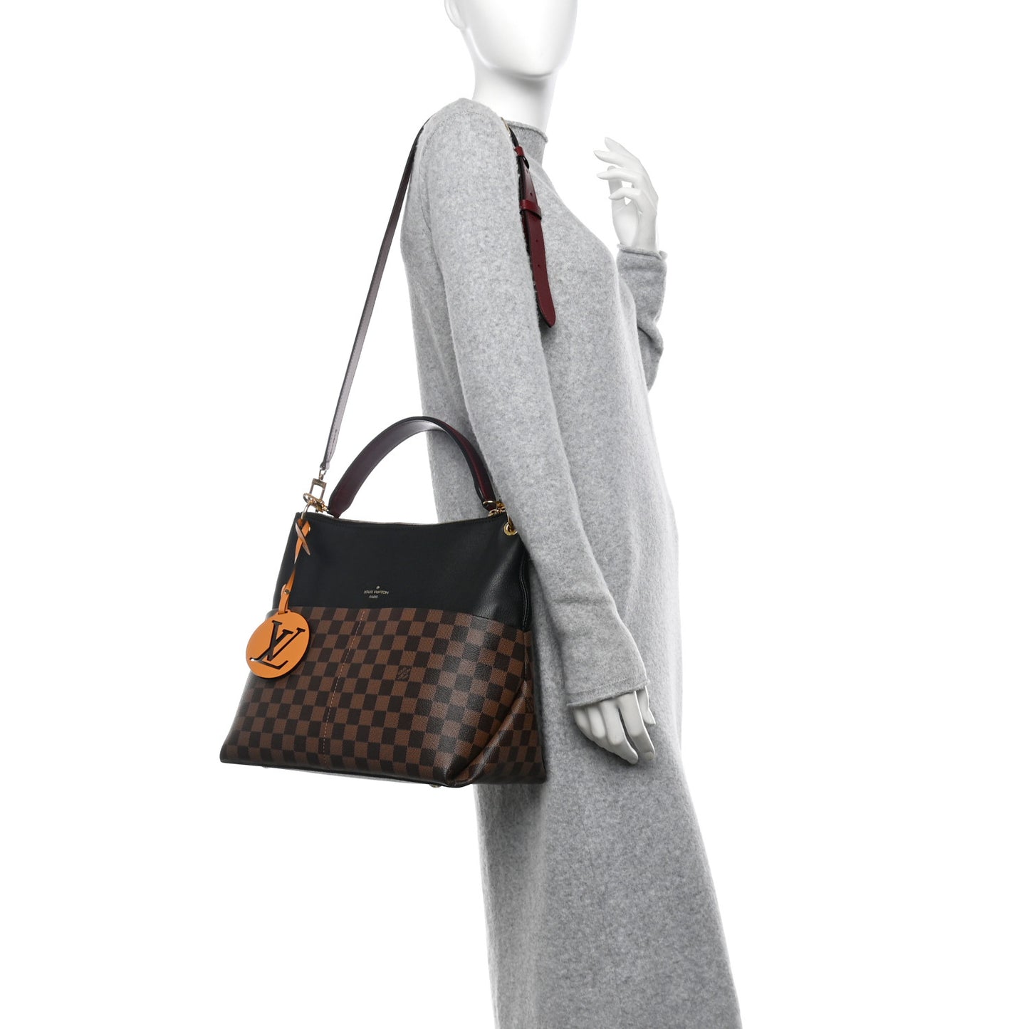 Damier Ebene Calfskin Maida Black