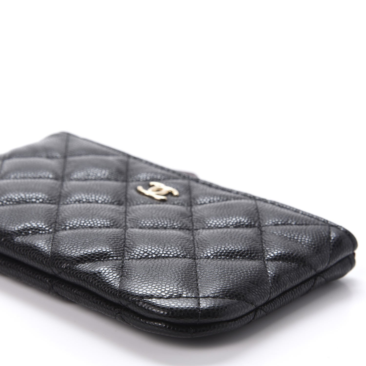 Chanel Caviar Quilted Small Cosmetic Case Black 7 of 10