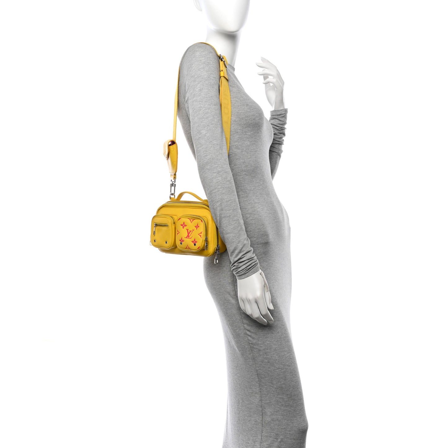 Calfskin Embossed Monogram Vuittamins Utility Crossbody Yellow