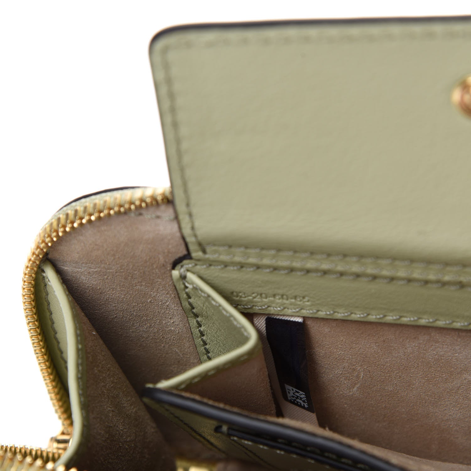 Chloe Calfskin Crocodile Embossed Mini C Vanity Bag Light Eucalyptus 10 of 11