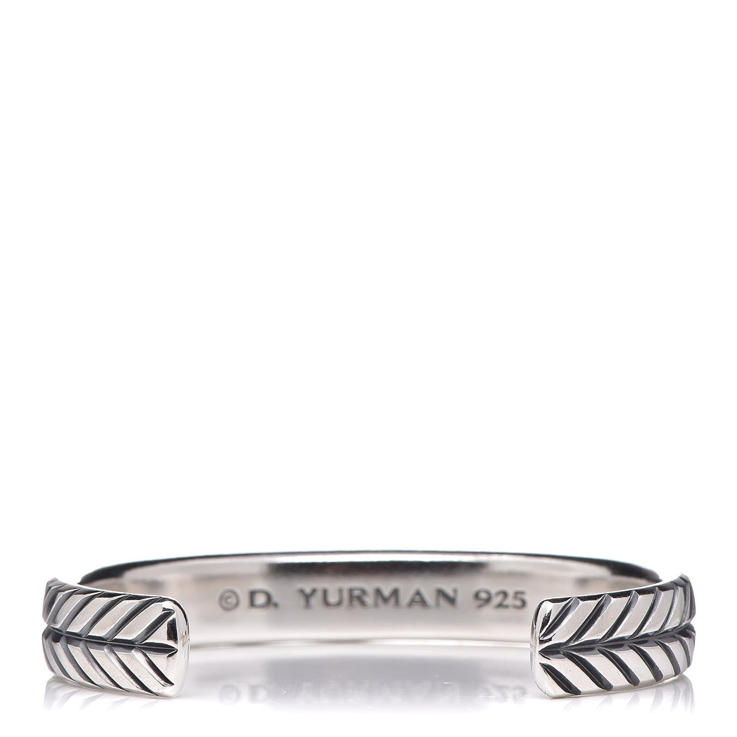 Sterling Silver Black Diamond Chevron Cuff Bracelet