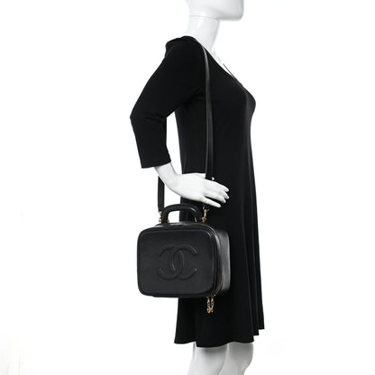 Chanel Caviar Timeless CC Vanity Case Black 2 of 13