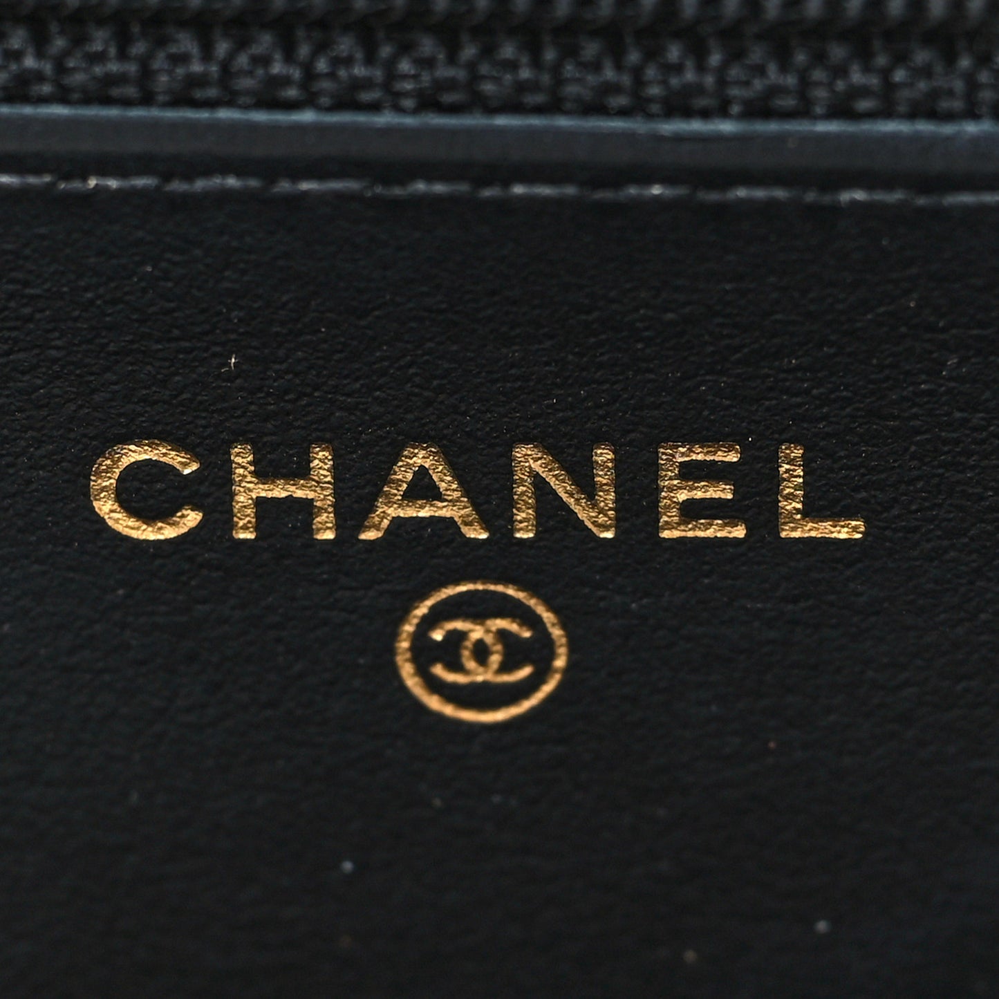 Aged Calfskin Quilted Lucky Charms 2.55 Reissue Wallet On Chain WOC Black