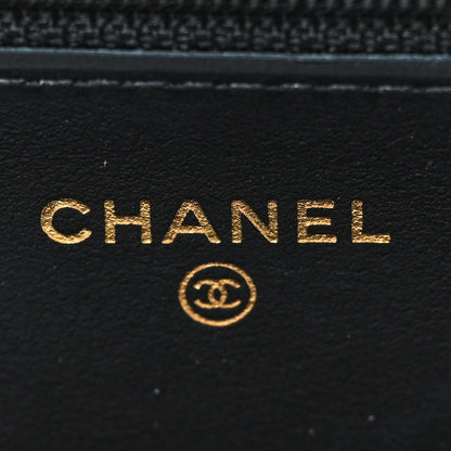 Chanel Aged Calfskin Quilted Lucky Charms 2.55 Reissue Wallet On Chain WOC Black 6 of 11