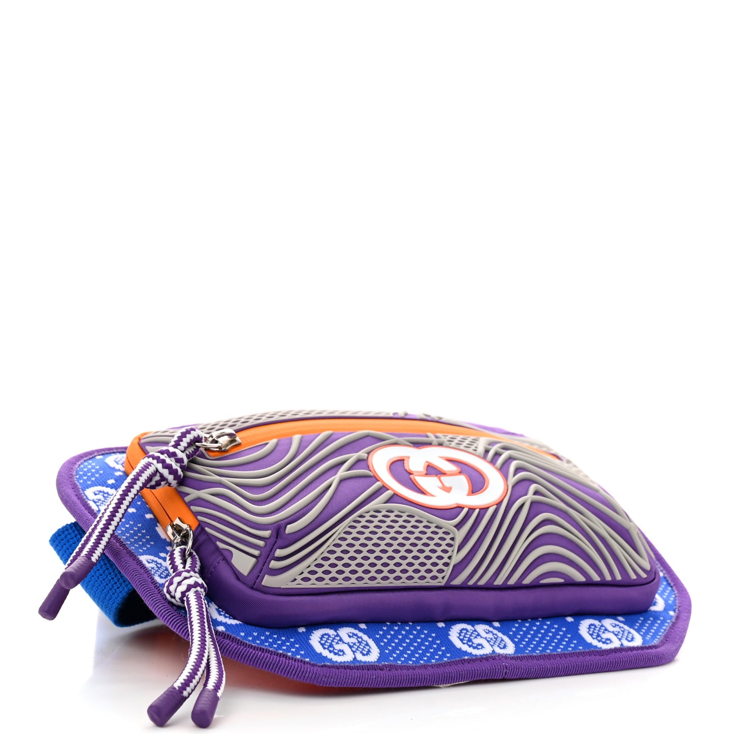 Jersey GG Monogram All Over Sporty Belt Bag Grey White Multicolor